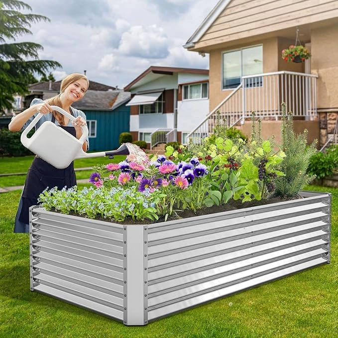 Galvanized Metal Garden Bed